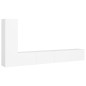 vidaXL Set de muebles de salón TV 3 piezas madera de ingeniería blanco vidaXL Set de muebles de salón TV 3 piezas madera de ingeniería blanco