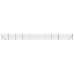 vidaXL Cerca de alambre con pinchos de anclaje gris antracita 2,2x25 m