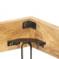 vidaXL Estructura de cama de madera maciza de mango 200x200 cm