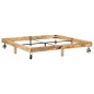 vidaXL Estructura de cama de madera maciza de mango 200x200 cm