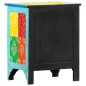 vidaXL Mesita de noche pintada a mano madera maciza mango 40x30x50 cm vidaXL Mesita de noche pintada a mano madera maciza mango 40x30x50 cm