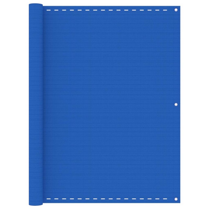 vidaXL Toldo para balcón HDPE azul 120x300 cm