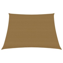 vidaXL Toldo de vela HDPE gris taupe 160 g/m² 4/5x3 m