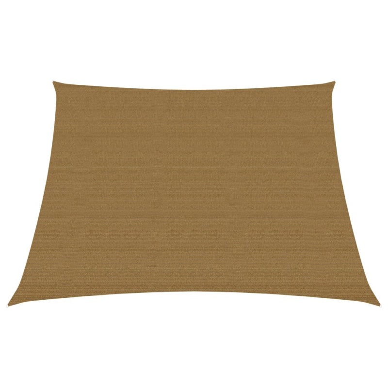 vidaXL Toldo de vela HDPE gris taupe 160 g/m² 4/5x3 m vidaXL Toldo de vela HDPE gris taupe 160 g/m² 4/5x3 m
