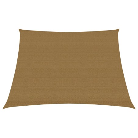 vidaXL Toldo de vela HDPE gris taupe 160 g/m² 4/5x3 m