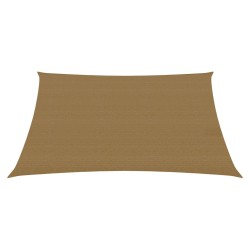 vidaXL Toldo de vela HDPE gris taupe 160 g/m² 4/5x3 m