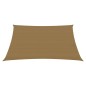 vidaXL Toldo de vela HDPE gris taupe 160 g/m² 4/5x3 m vidaXL Toldo de vela HDPE gris taupe 160 g/m² 4/5x3 m