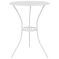 vidaXL Mesa y sillas de bistró 3 piezas aluminio fundido blanco vidaXL Mesa y sillas de bistró 3 piezas aluminio fundido blanco