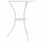vidaXL Mesa y sillas de bistró 3 piezas aluminio fundido blanco vidaXL Mesa y sillas de bistró 3 piezas aluminio fundido blanco