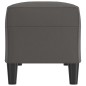 vidaXL Banco de cuero sintético gris 100x35x41 cm