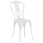 vidaXL Mesa y sillas de bistró 3 piezas aluminio fundido blanco vidaXL Mesa y sillas de bistró 3 piezas aluminio fundido blanco