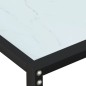 vidaXL Mesa consola vidrio templado blanco mármol 140x35x75,5cm vidaXL Mesa consola vidrio templado blanco mármol 140x35x75,5cm