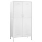 vidaXL Armario de acero blanco 90x50x180 cm vidaXL Armario de acero blanco 90x50x180 cm