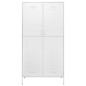vidaXL Armario de acero blanco 90x50x180 cm vidaXL Armario de acero blanco 90x50x180 cm