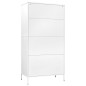 vidaXL Armario de acero blanco 90x50x180 cm vidaXL Armario de acero blanco 90x50x180 cm