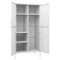 vidaXL Armario de acero blanco 90x50x180 cm vidaXL Armario de acero blanco 90x50x180 cm