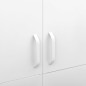 vidaXL Armario de acero blanco 90x50x180 cm vidaXL Armario de acero blanco 90x50x180 cm