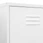 vidaXL Armario de acero blanco 90x50x180 cm vidaXL Armario de acero blanco 90x50x180 cm