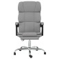 vidaXL Silla de oficina reclinable de tela gris claro vidaXL Silla de oficina reclinable de tela gris claro