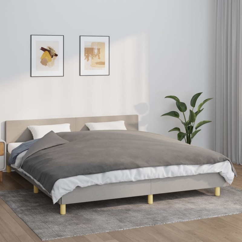 vidaXL Manta con peso con funda tela gris 155x220 cm 11 kg