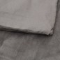 vidaXL Manta con peso con funda tela gris 155x220 cm 11 kg