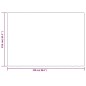 vidaXL Manta con peso con funda tela gris 155x220 cm 11 kg