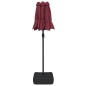 vidaXL Sombrilla doble con luces LED rojo burdeos 316x240 cm vidaXL Sombrilla doble con luces LED rojo burdeos 316x240 cm