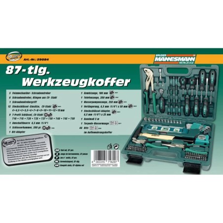 Brüder Mannesmann Set de herramientas 86 piezas 29084