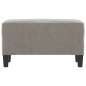 vidaXL Banco de terciopelo gris claro 70x35x41 cm vidaXL Banco de terciopelo gris claro 70x35x41 cm