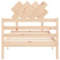 vidaXL Estructura de cama con cabecero madera maciza 90x200 cm vidaXL Estructura de cama con cabecero madera maciza 90x200 cm