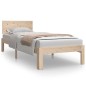 vidaXL Estructura de cama madera maciza 75x190 cm vidaXL Estructura de cama madera maciza 75x190 cm