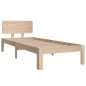 vidaXL Estructura de cama madera maciza 75x190 cm vidaXL Estructura de cama madera maciza 75x190 cm
