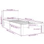 vidaXL Estructura de cama madera maciza 75x190 cm vidaXL Estructura de cama madera maciza 75x190 cm