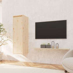 vidaXL Armario de pared de madera maciza de pino 30x30x100 cm