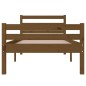 vidaXL Estructura de cama madera maciza marrón miel 100x200 cm vidaXL Estructura de cama madera maciza marrón miel 100x200 cm