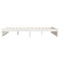vidaXL Estructura de cama madera maciza blanco tamaño king 150x200 cm vidaXL Estructura de cama madera maciza blanco tamaño king 150x200 cm