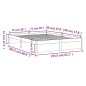 vidaXL Estructura de cama madera maciza blanco tamaño king 150x200 cm vidaXL Estructura de cama madera maciza blanco tamaño king 150x200 cm