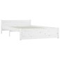 vidaXL Estructura de cama madera maciza blanco 120x200 cm vidaXL Estructura de cama madera maciza blanco 120x200 cm