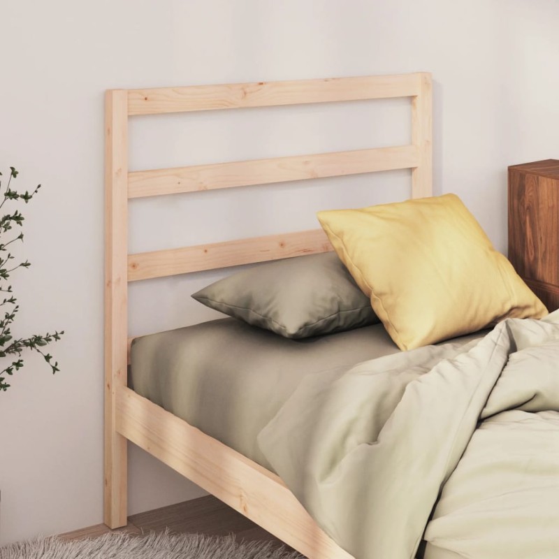vidaXL Cabecero de cama madera maciza de pino 106x4x100 cm vidaXL Cabecero de cama madera maciza de pino 106x4x100 cm