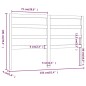 vidaXL Cabecero de cama madera maciza de pino blanco 156x4x100 cm