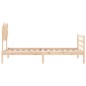 vidaXL Estructura de cama con cabecero madera maciza 90x200 cm vidaXL Estructura de cama con cabecero madera maciza 90x200 cm