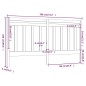vidaXL Cabecero de cama madera maciza de pino gris 186x4x100 cm vidaXL Cabecero de cama madera maciza de pino gris 186x4x100 cm
