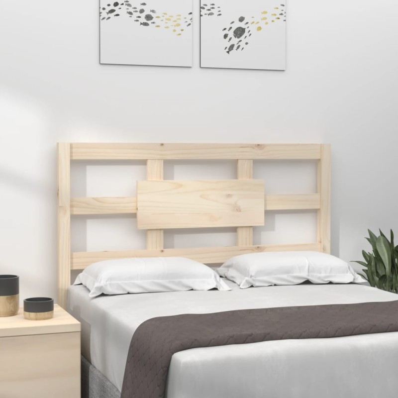 vidaXL Cabecero de cama madera maciza de pino 105,5x4x100 cm vidaXL Cabecero de cama madera maciza de pino 105,5x4x100 cm