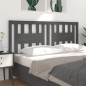 vidaXL Cabecero madera maciza de pino gris 186x4x100 cm