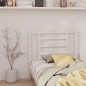 vidaXL Cabecero de cama madera maciza de pino blanco 106x4x100 cm vidaXL Cabecero de cama madera maciza de pino blanco 106x4x100 cm