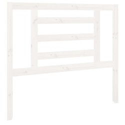 vidaXL Cabecero de cama madera maciza de pino blanco 106x4x100 cm