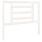 vidaXL Cabecero de cama madera maciza de pino blanco 106x4x100 cm vidaXL Cabecero de cama madera maciza de pino blanco 106x4x100 cm