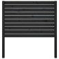 vidaXL Cabecero de cama madera maciza de pino negro 106x4x100 cm vidaXL Cabecero de cama madera maciza de pino negro 106x4x100 cm