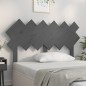 vidaXL Cabecero de cama madera maciza de pino gris 132x3x81 cm vidaXL Cabecero de cama madera maciza de pino gris 132x3x81 cm