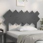 vidaXL Cabecero de cama madera maciza de pino gris 132x3x81 cm vidaXL Cabecero de cama madera maciza de pino gris 132x3x81 cm